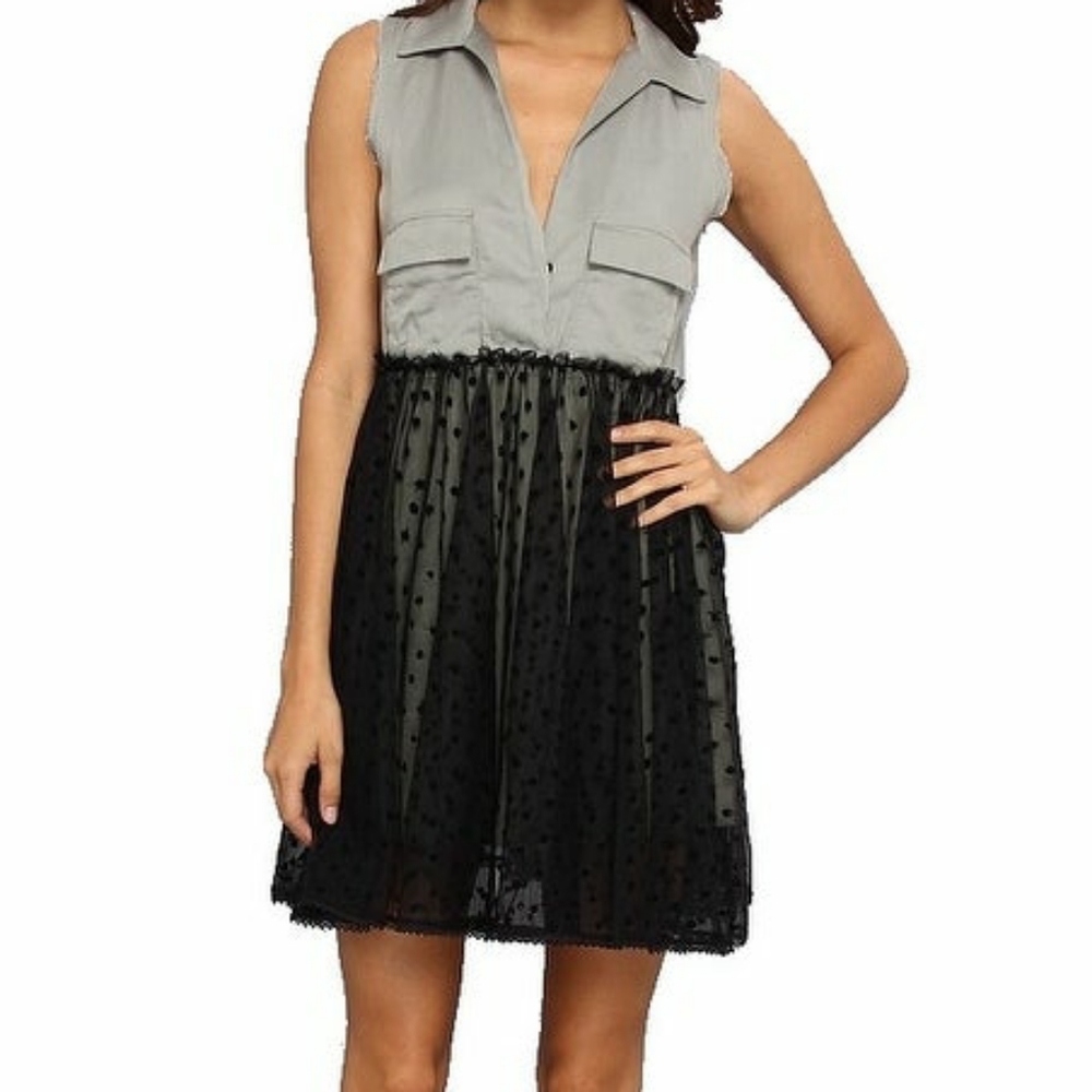 Diesel Green Lace sleeveless dress